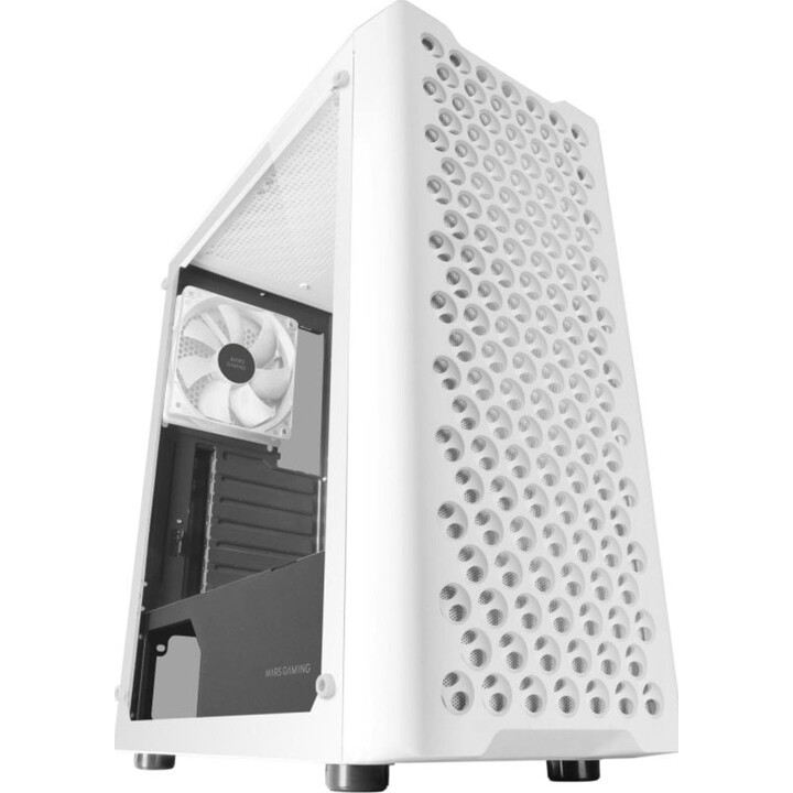 Mars Gaming MC-iPRO/Weißes Semi-Tower-Gaming-Gehäuse