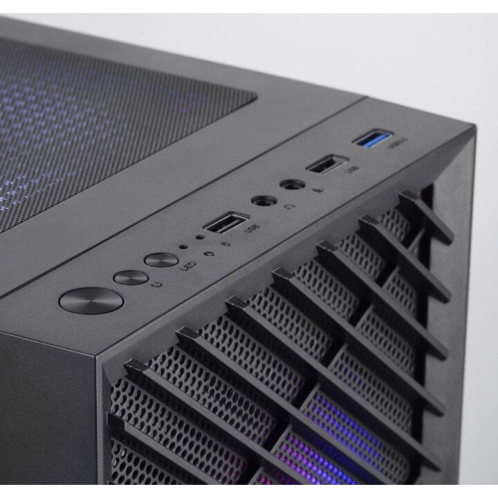Torre PC Mars Gaming MC-Vortex Caja Gaming Micro ATX Cristal Templado 3x Ventiladores FRGB 12cm Negro
