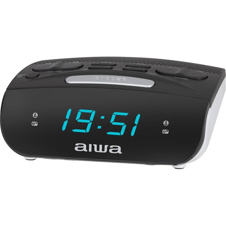 Aiwa CR-15 réveille-matin Réveil numérique Noir, Blanc