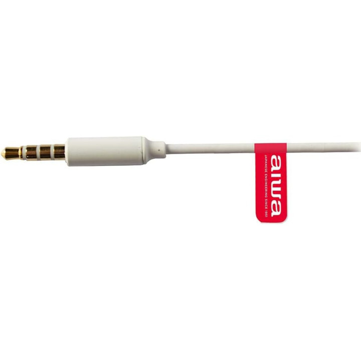 Écouteurs intra-auriculaires AIWA ETM-500WT White Diamond, boîtier en aluminium, pilote de 10 mm avec aimant N40 et diaphragme