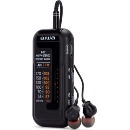 Aiwa R-22BK Radio portable Personnel Analogique Noir