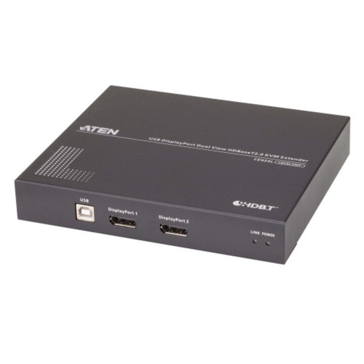 Extensor KVM USB Aten Dual View Displayport HDBASET™ 2.0 (4K a 100 M para visualização única)