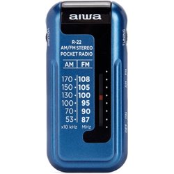 Aiwa Rádio Portátil R-22BL Azul