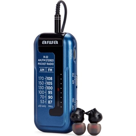 Aiwa Portable Radio R-22BL Blue