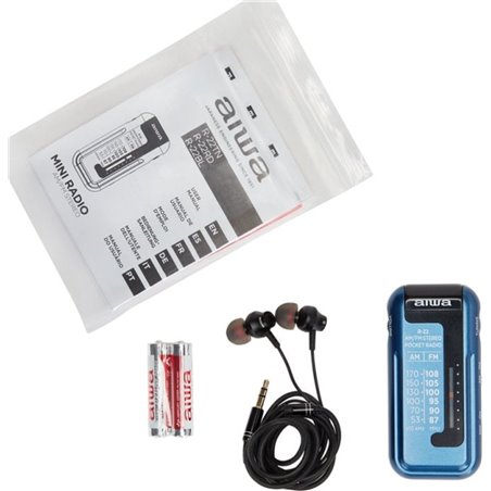 Aiwa Portable Radio R-22BL Blue
