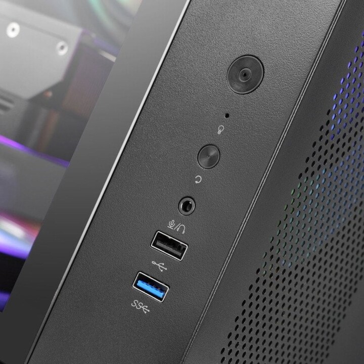 Torre PC Mars Gaming MCV-ONE Caja Gaming ATX Doble Cristal Templado Ventilador Trasero FRGB 12cm