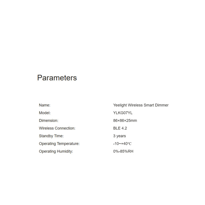 Yeelight Smart Dimmer (kabellos) YLKG08YL