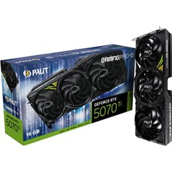 Tarjeta gráfica | PALIT | NVIDIA GeForce RTX 5070 Ti | 16 GB | GDDR7 | 256 bits | PCIE 5.0 16x | GPU 2295 MHz | Disipador de tri