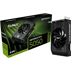 Tarjeta gráfica | PALIT | NVIDIA GeForce RTX 5050 | 8 GB | GDDR6 | 128 bits | PCIE 5.0 16x | Disipador de una sola ranura | NE65