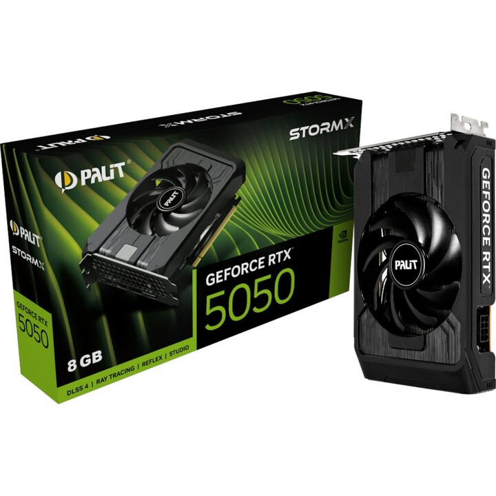 Scheda grafica|PALIT|NVIDIA GeForce RTX 5050|8 GB|GDDR6|128 bit|PCIE 5.0 16x|Slot singolo Ventola dissipatrice|NE65050019P1-GB20