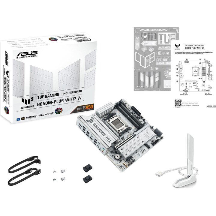 Carte mère | ASUS | AMD B850 | SAM5 | Micro-ATX | Mémoire DDR5 | 4 emplacements mémoire | GAMINGB850M-PLUSWIFI7W