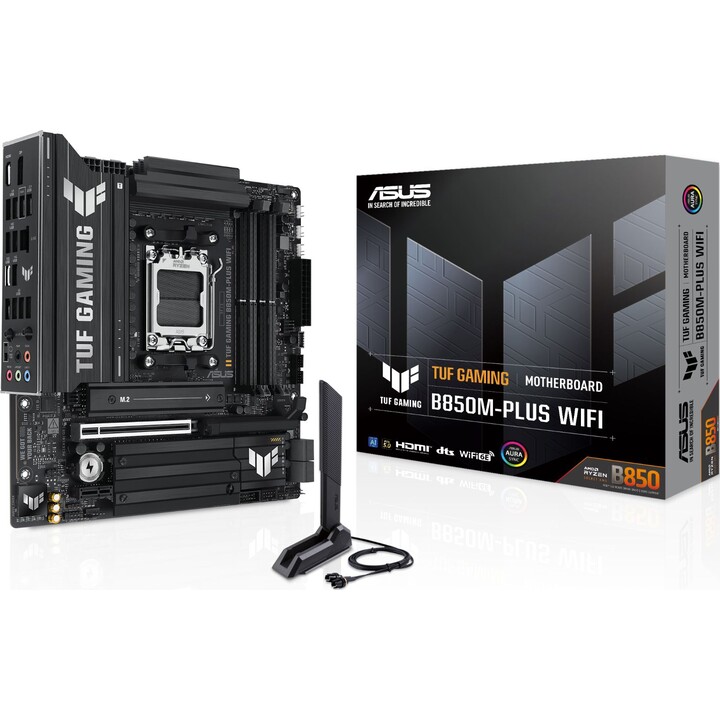 Scheda madre|ASUS|AMD B850|SAM5|Micro-ATX|Memoria DDR5|Slot di memoria 4|GAMINGB850M-PLUSWIFI7