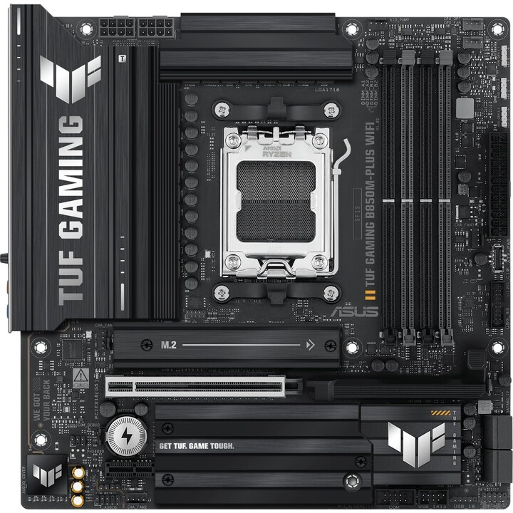 Carte mère | ASUS | AMD B850 | SAM5 | Micro-ATX | Mémoire DDR5 | 4 emplacements mémoire | GAMINGB850M-PLUSWIFI7