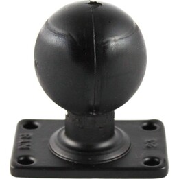 Base rectangulaire Zebra RAM avec boule en caoutchouc de 2,25 pouces