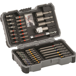 Conjunto de bits e soquete Bosch, 43 peças, 25 mm, 75 mm