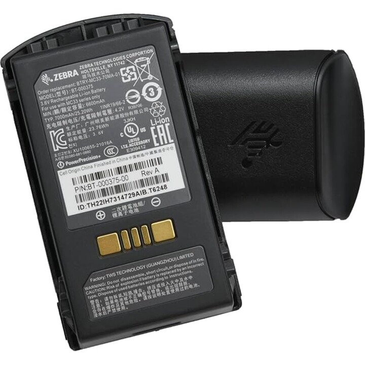 Zebra MC33XX batería Li-Ion 7000 mAh negra