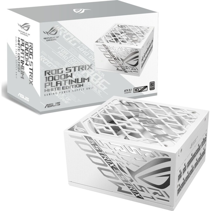 Asus Rog -strix-1000p-gaming-white Unidad De Fuente De Alimentación 1000 W 20+4 Pin Atx Atx Blanco