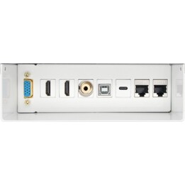 Aisens A127-0720 Caja de Conexiones VGA+JACK3.5+2xHDMI+1xUSB-C+1xUSB-B+2xRJ45 Cat.6A STP, blanco