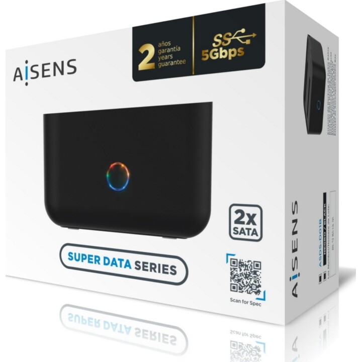 Docking Station for Hard Drives Aisens ASDS-D01B