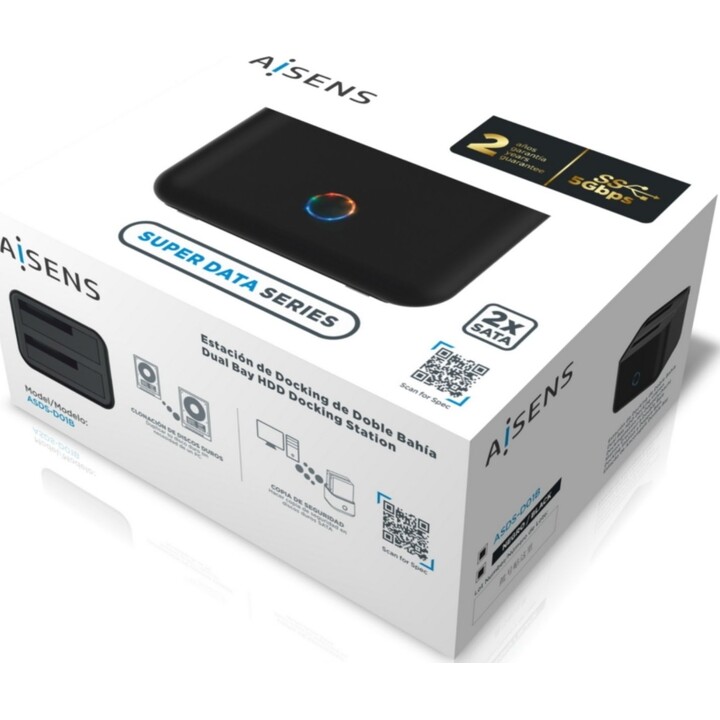 Docking Station for Hard Drives Aisens ASDS-D01B