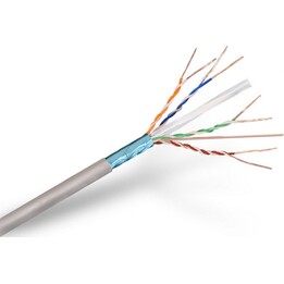Aisens A136-0282 – Cable de Red RJ45 Cat.6 FTP Rígido AWG24, Gris, Bobina de 305 Metros, 100% cobre