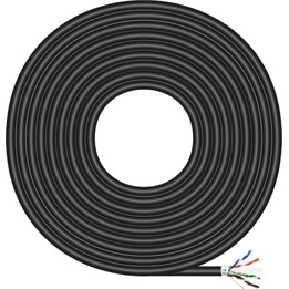 Avvolgicavo RJ45 per esterni FTP AWG24 Aisens A135-0673 Cat.6/ 100 m/ Impermeabile/ Nero