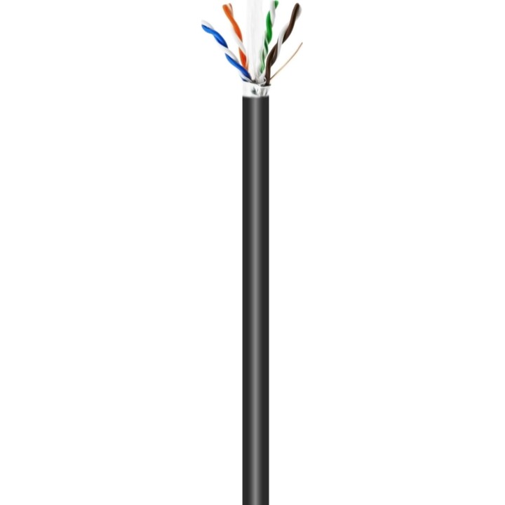 Enrouleur de câble RJ45 pour extérieur FTP AWG24 Aisens A135-0673 Cat.6/ 100 m/ Étanche/ Noir