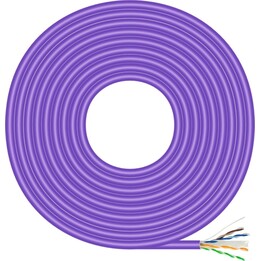 RJ45 AWG23 UTP Cable Coil Aisens A135-0747 Cat.6/ LSZH/ 100m/ Violet