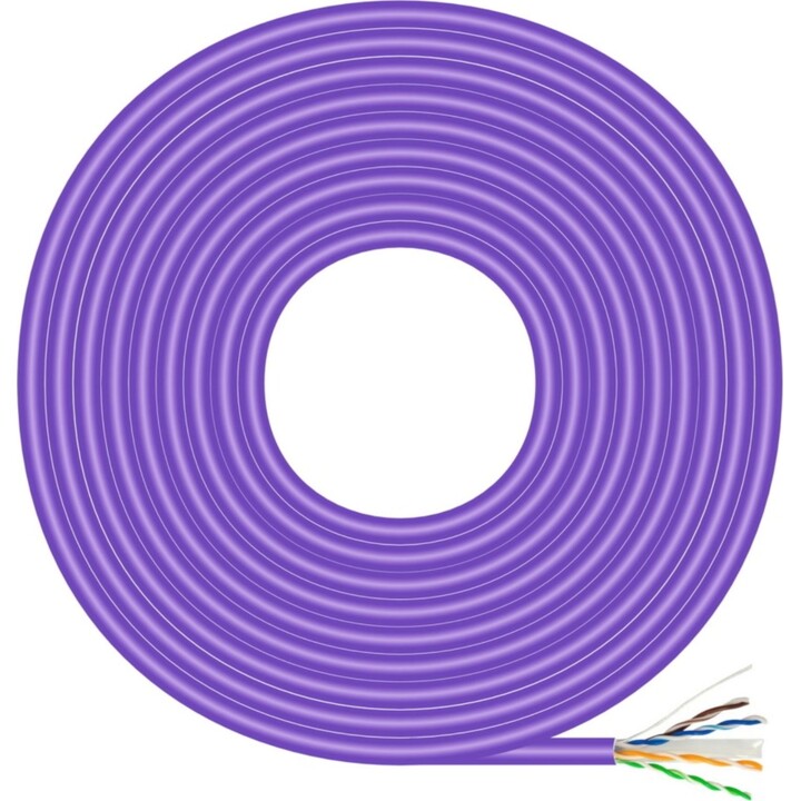 RJ45 AWG23 UTP-Kabelspule Aisens A135-0747 Cat.6/ LSZH/ 100 m/ Violett