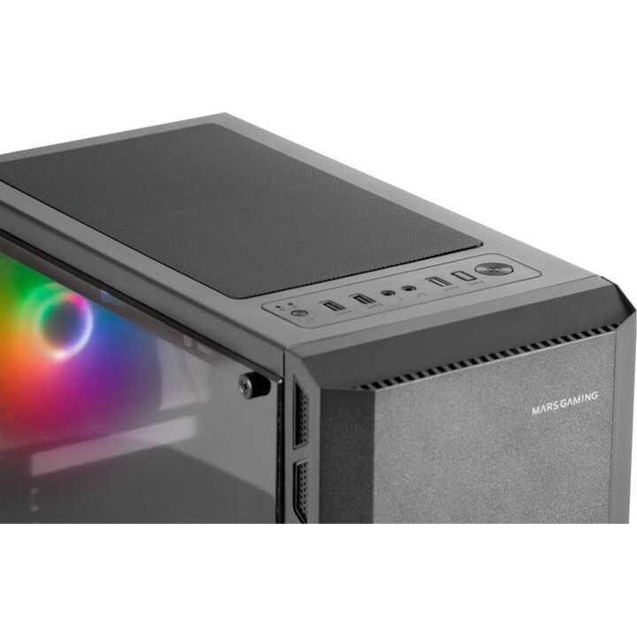 Mars Gaming MC-X2/Custodia da gioco Mid-Tower nera