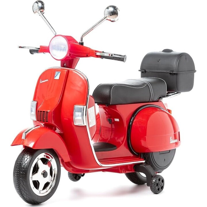 Vespa Px150 12V Rot – Elektromotorrad für Kinder
