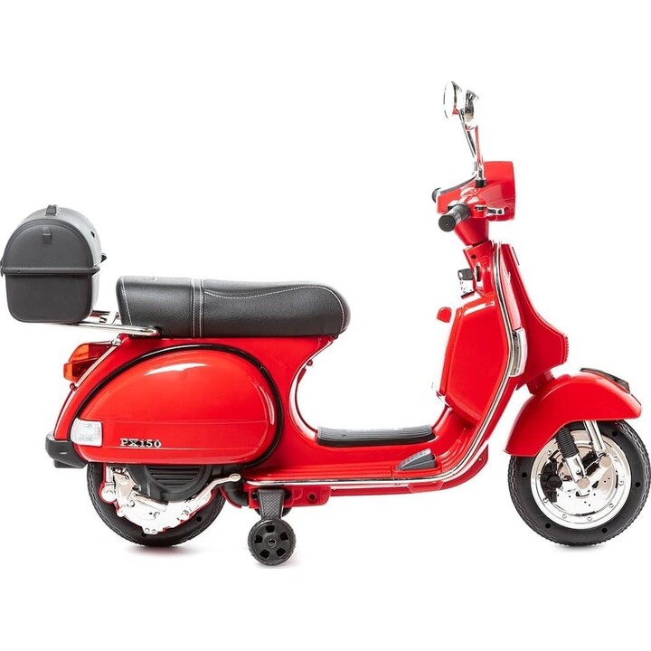 Vespa Px150 12V Red - Electric Motorcycle for Kids
