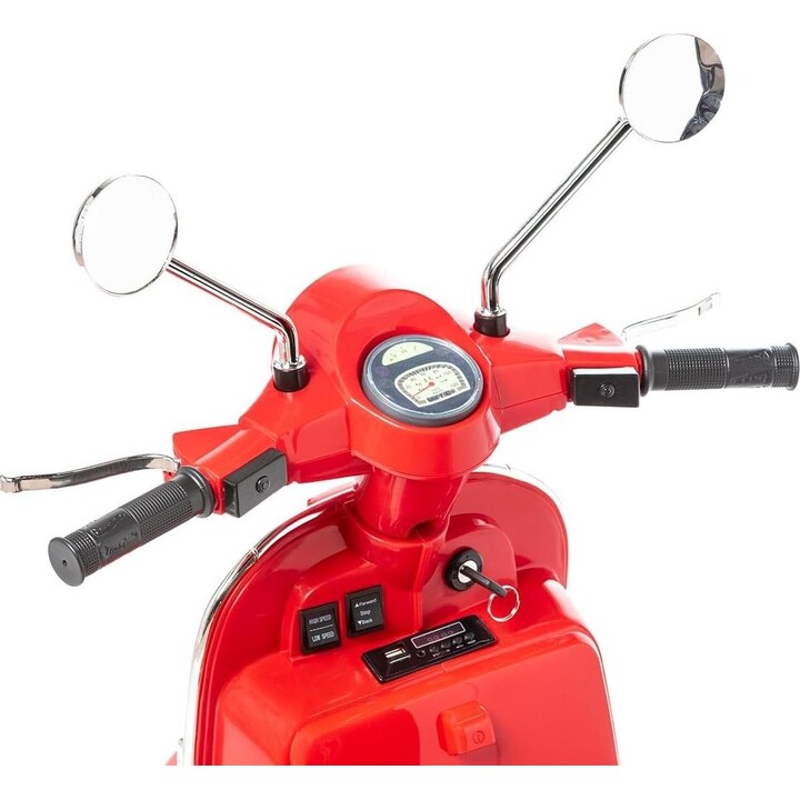 Vespa Px150 12V Rot – Elektromotorrad für Kinder
