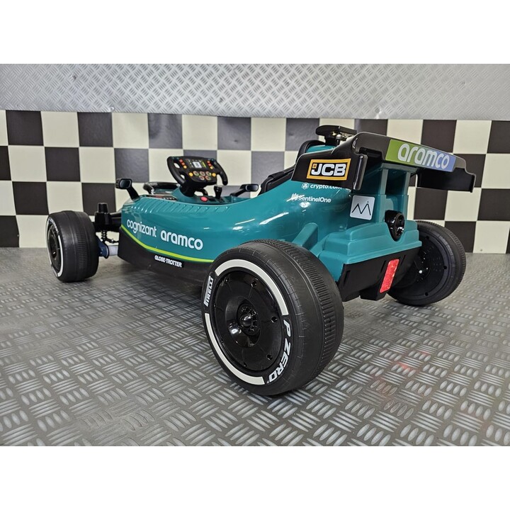 Coche de carreras F1 24V verde - Coche eléctrico para niños