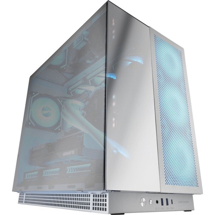 Torre PC Mars Gaming MC-NOVA3 Caja Gaming Custom XXL E-ATX Tripe Cristal Cromado Aluminio USB-C