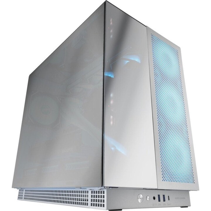 Torre PC Mars Gaming MC-NOVA3 Caja Gaming Custom XXL E-ATX Tripe Cristal Cromado Aluminio USB-C