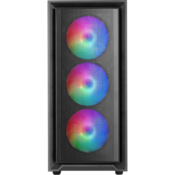 Torre PC Mars Gaming MC-AIR Caja Gaming ATX 4x Ventiladores FRGB 12cm Frontal Mesh Cristal Templado