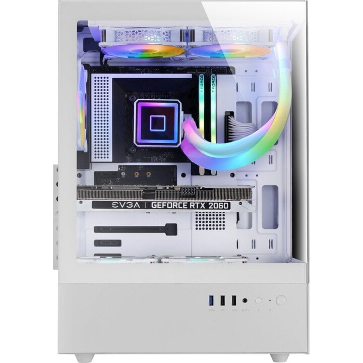 Torre PC Mars Gaming Mc-xo Semitorre Atx Doble Cristal Templado Ventilador Frgb 120mm Doble Cámara