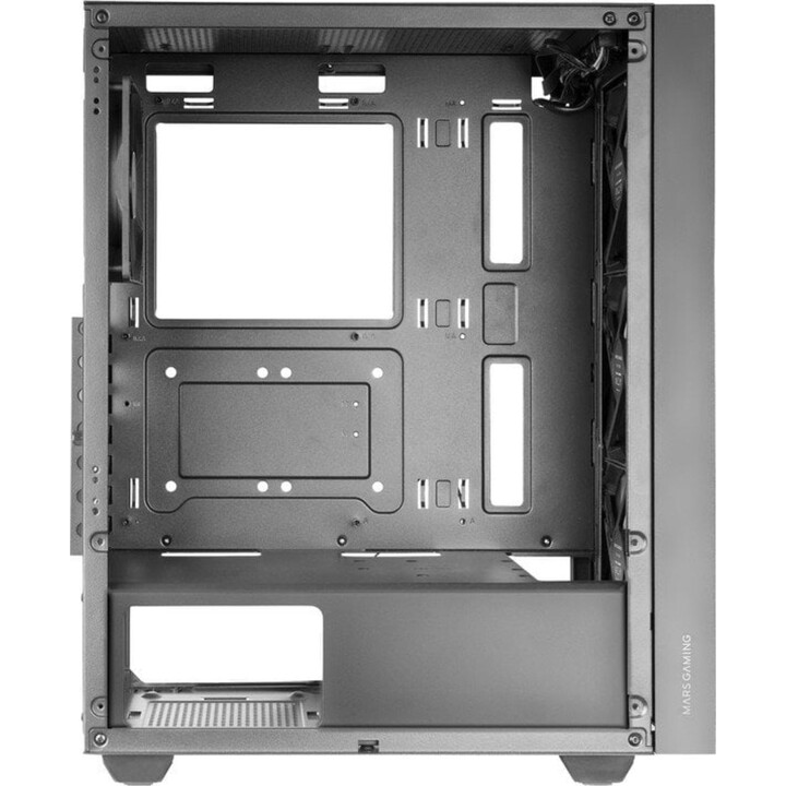 Torre PC Mars Gaming Mc-pmax Caja Atx 4x Ventiladores Fdb Frontal Mesh Cristal Templado Doble Cámara