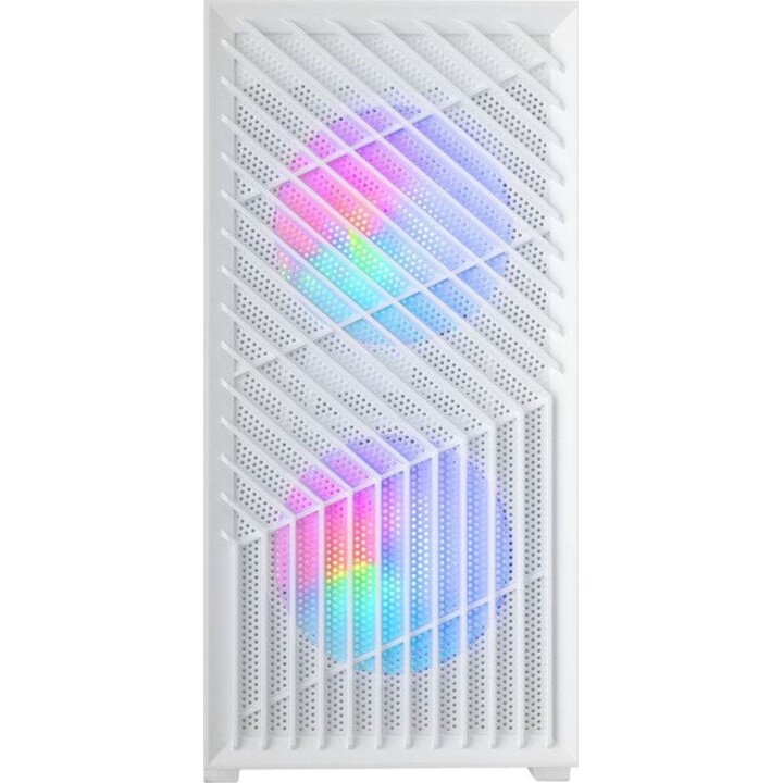 Torre PC Mars Gaming MC-Vortex Caja Gaming Micro ATX Cristal Templado 3x Ventiladores FRGB 12cm, Blanca
