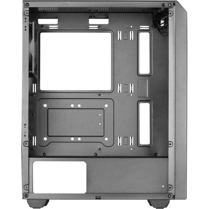 Mars Gaming MC-Q3, Caja Semitorre ATX, Ventana Lateral Completa Cristal Templado, Doble Rejilla Magnética Antipolvo Frontal