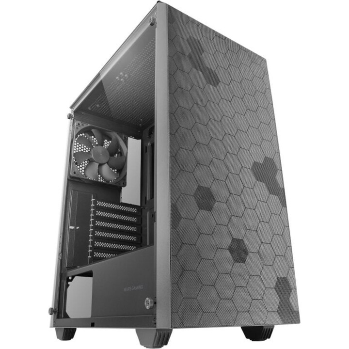 Mars Gaming MC-Q3/Boîtier de jeu semi-tour noir