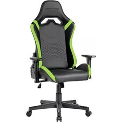 Mars gaming mgcprobg black gaming chair with green details, adjustable height arms, reclining 135? ergonomic cushions, sofa
