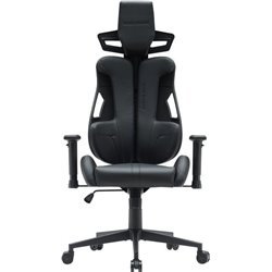 Sedia ergonomica Mars Gaming MGCEliteBK, similpelle, pistone a gas classe 4, max 150 kg, cuciture nere, nero