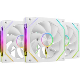 Pack of 3 Mars Gaming MF-LINKFINITYKIT2R Inverted Fans/ 12cm/ ARGB/ White