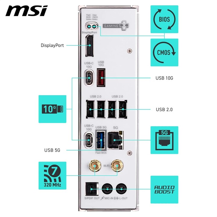 Placa-mãe MSI B850 GAMING PLUS WIFI PZ
