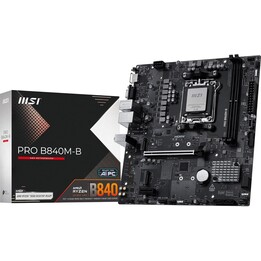 Scheda Msi Pro B840m-b,amd,am5,b840,4ddr5,256gb,1hdmi,4sata3+2m.2,gblan,4usb3.2,matx