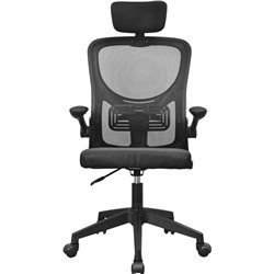 Chaise ergonomique Mars Gaming MGCERGOPLUSBK, noire, maille respirante, appui-tête et accoudoirs
