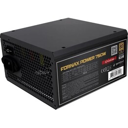 Fonte de alimentação Gembird CCC-PSUBRONZE-750W Fornax Power 750W PFC ativo, ventoinha de 12 cm, gabinete de bronze 80+