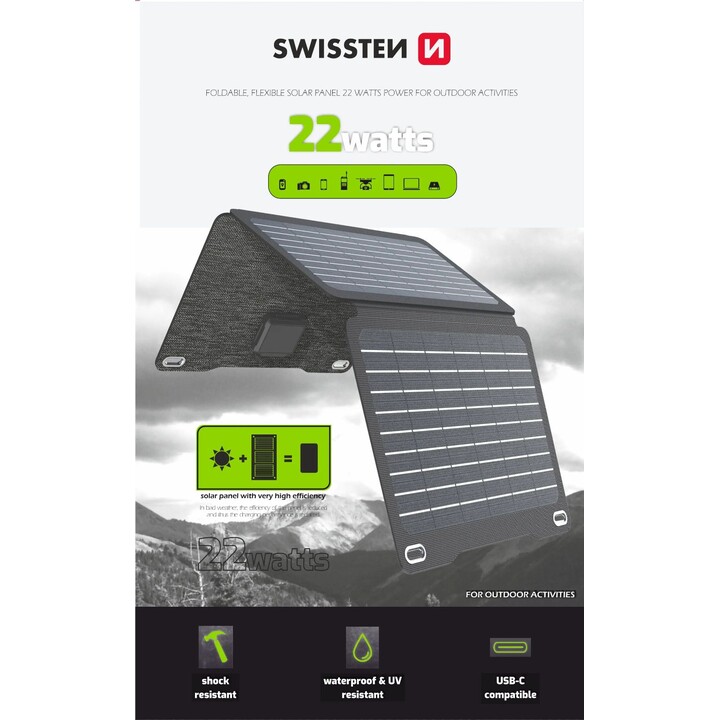 Foldable Solar Panel 22W